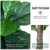 AQUGQ Fiddle Leaf Fig Tree, 5ft Tall Fake Silk Tree