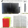 AnteManni-Pri Soccer Referee Card Set, 4PACKS Warning Referee Red Cards