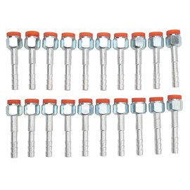 20PCS Air Conditioning Hose Barb Fitting Straight Aluminum High Strength Universal for Cars Trucks 3/8in