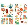 Seasonstorm - Pegatinas de diario de papel de viaje con