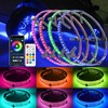 DEERMOTO 4PCS 15.5inch RGB LED Wheel Rim Lights with Bluetooth