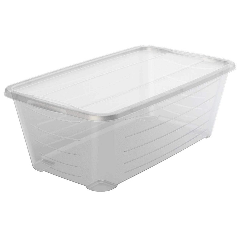 Life Story 6 Quart Rectangular Clear Plastic Protective Storage Shoe