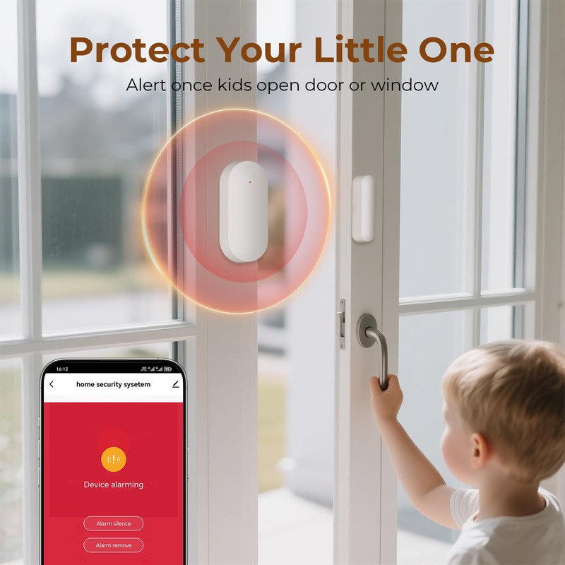 Wireless Door Window Sensor Alarm for Kids Safety DIY Door