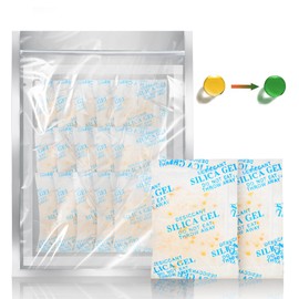 OMECO Silica Gel Bags with Orange Indicator, Moisture Absorber Silica Gel Bag Sachets Silica Balls Silica Gel Desiccant for 3D Printing Filament Food Camera Bags 20 g x 15 Pieces