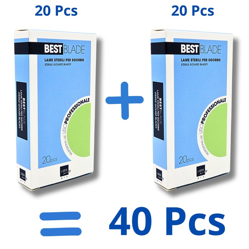Best Blade - 40 Sterile Disposable Blades (2 Packs of