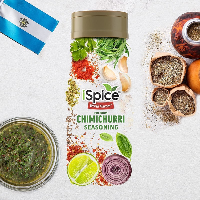 iSpice - Low-Sodium, Sugar-Free 1 Pack CHIMICHURRI SEASONING World Flavor