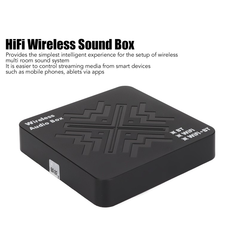 HiFi Wireless Sound Music Receiving Box WiFi Bluetooth 2 in