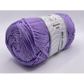 Lilac Polyester Macrame Cord - 100 Grams (3.53 Ounces) 160 Meters (174 Yards)
