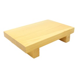 Ebros Gift Traditional Japanese Korean Cuisine Sashimi Sushi Kimbap Geta Bamboo Wood Serving Plate Platter 10.5"L Chef Serveware Restaurant Gourmet Presentation Also For Tapas Appetizers Desserts (1)