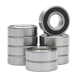 CNXBB 10 PCS 6203-2RS Double Rubber Sealed Deep Groove Ball Bearings 17x40x12mm, Deep Groove Ball Bearing ABCE-3 Pre-Lubricated, Chromium Bearing Steel (10, 6203-2RS)