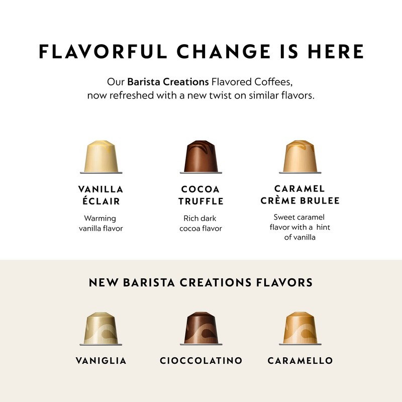 Nespresso Capsules Original Line, Vaniglia, Medium Roast Espresso Coffee, 50