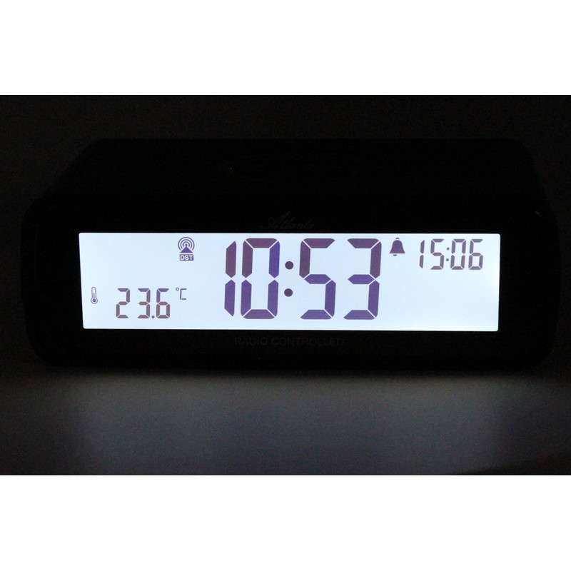 Atlanta Radio Alarm Clock Digital LCD Flip Clock Light Snooze