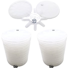 4" or 100mm Single Wafer Carrier, Single Wafer Sample Box for Silicon, Sapphire, SiC, Circular Substrate (Screw on lids) (2 Packs of 10 pcs = 20pcs Holder)