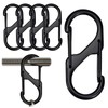 Jiavlyx 5 Pcs Dual Spring Carabiner, 8 * 4cm Versatile