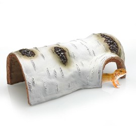 Reptile Hideout for Terrariums,Aquarium Resin Bark Terrarium Decor,Bearded Dragon Cave,Hermit Crab Shelter,Leopard Gecko Hiding Spot,Tarantula Decor,Large Iguana Tank Accessories,Hamster Hides(L)