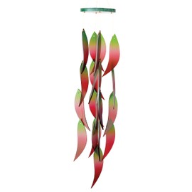 Blue Handworks Glass Wind Chime, Red Hot Chilies
