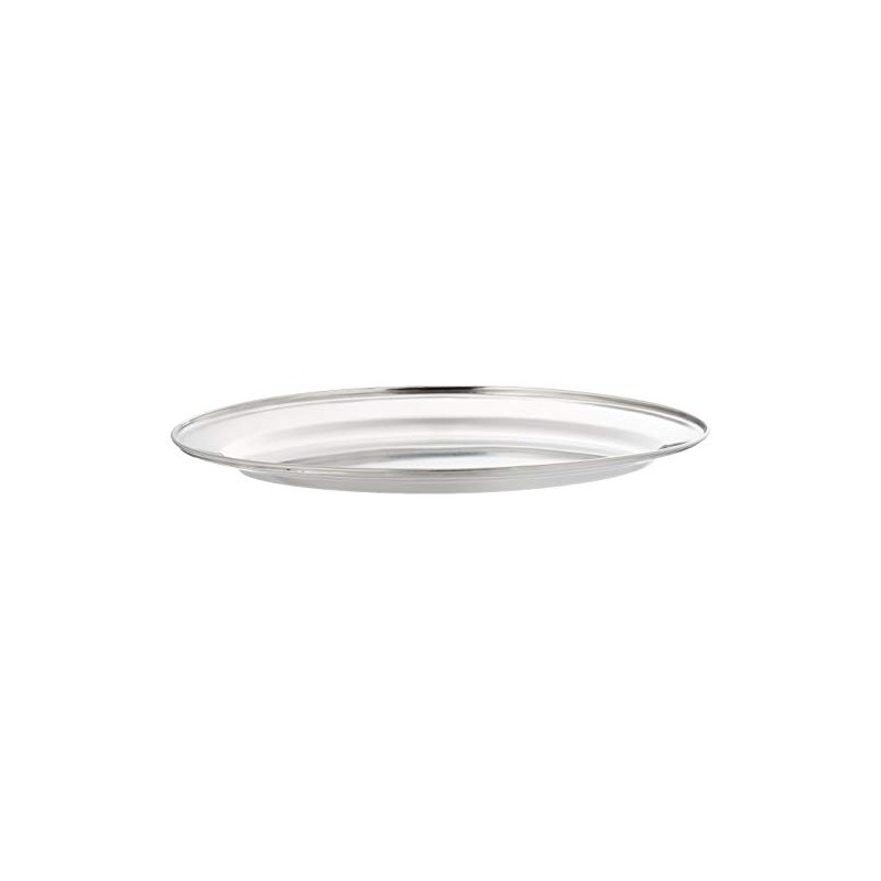 Genware NEV-1365 Oval Flat, Stainless Steel, 12"