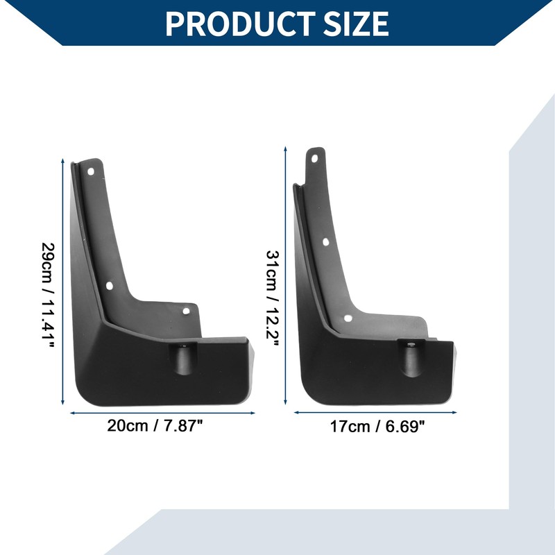 Hihaha Mud Flaps Splash Guards W/Mount Accessories for Hyundai IX45