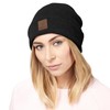 Urban Ace Street Classics Beanie Hat with Leather Patch for
