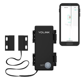 YOLINK LoRa Smart Outdoor Contact Sensor, Gate & Shed Door Sensor, Universal Contact-Closure Sensor, Email/SMS/Push Alerts, 1/4 Mile Range, Alexa, IFTTT, Home Assistant (Hub Required)