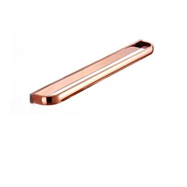 Aothpher 24 inch/60cm Wall Mounted Copper Bathroom Towel Bar Single Towel Rack, Rose gold Polished