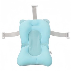 Baby Bath Pad Bathtub Support Cushion Adjustable Nonslip Newborn Toddler Bath Cushion for Baby 0-12 Months（Blue）