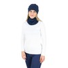Alkato Unisex Beanie Hat and Scarf Set Plain, Ribbed fabric