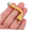 ULTECHNOVO 2PCS Angled Brass Tire Valve Extension Adapter for Quick
