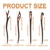 FASHEWELRY 4Pcs Resin Wooden Hair Sticks for Women Hair Chopsticks