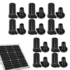 MEISO 10 Pairs Solar Panel Connection Caps, Dust and Weather Resistant, Male and Female Cap for Solar Panel Connection