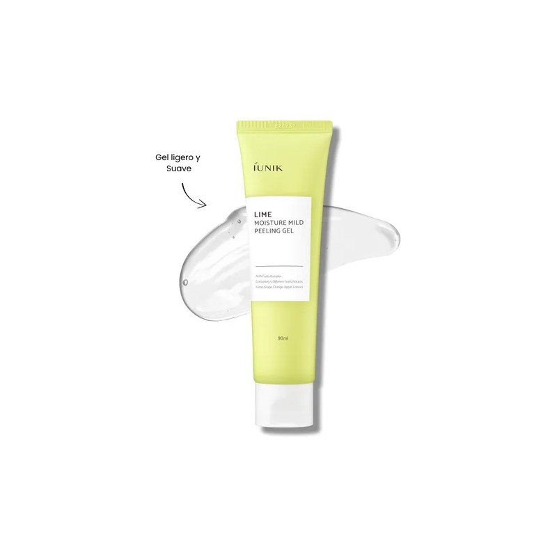 Gel Exfoliante IUNIK Facial Coreano de Lima con AHA para