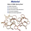 Tnisesm 310Pcs 5-13mm 9 Size Spring Clips Clamps Assortment Kit,