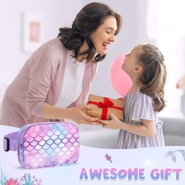 Kids Waist Bag for Girls and Boys Belt Bag, mermaid