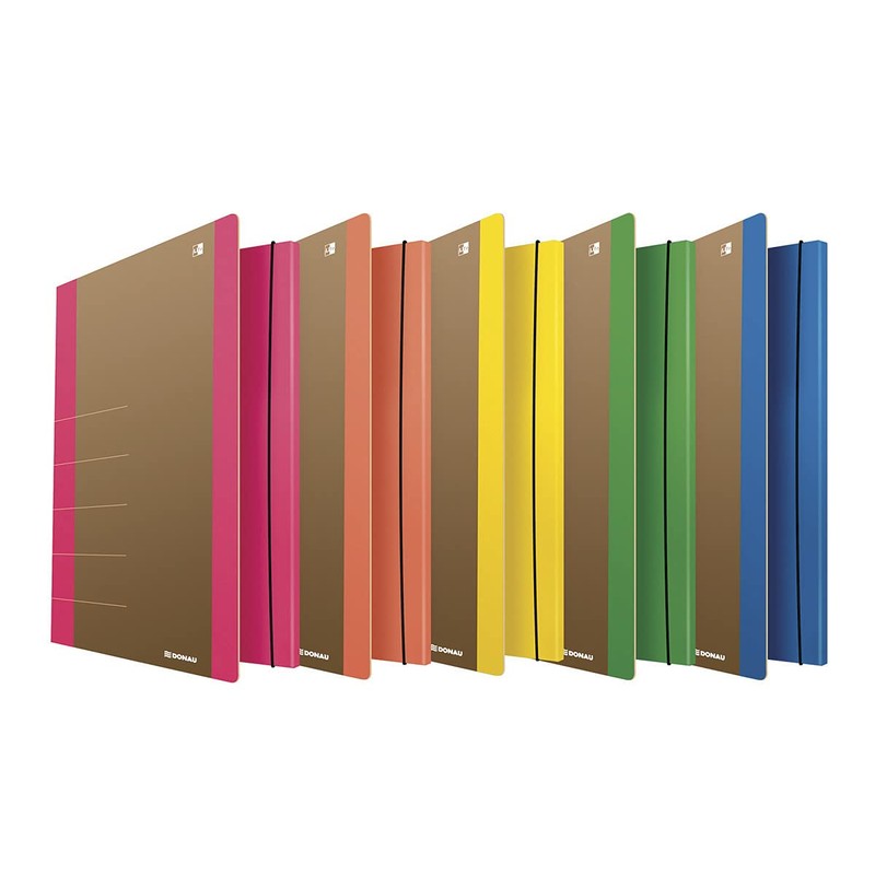 DONAU LIFE 2060001FSC-06 Folder with Elastic Band, Cardboard, Grammage 500