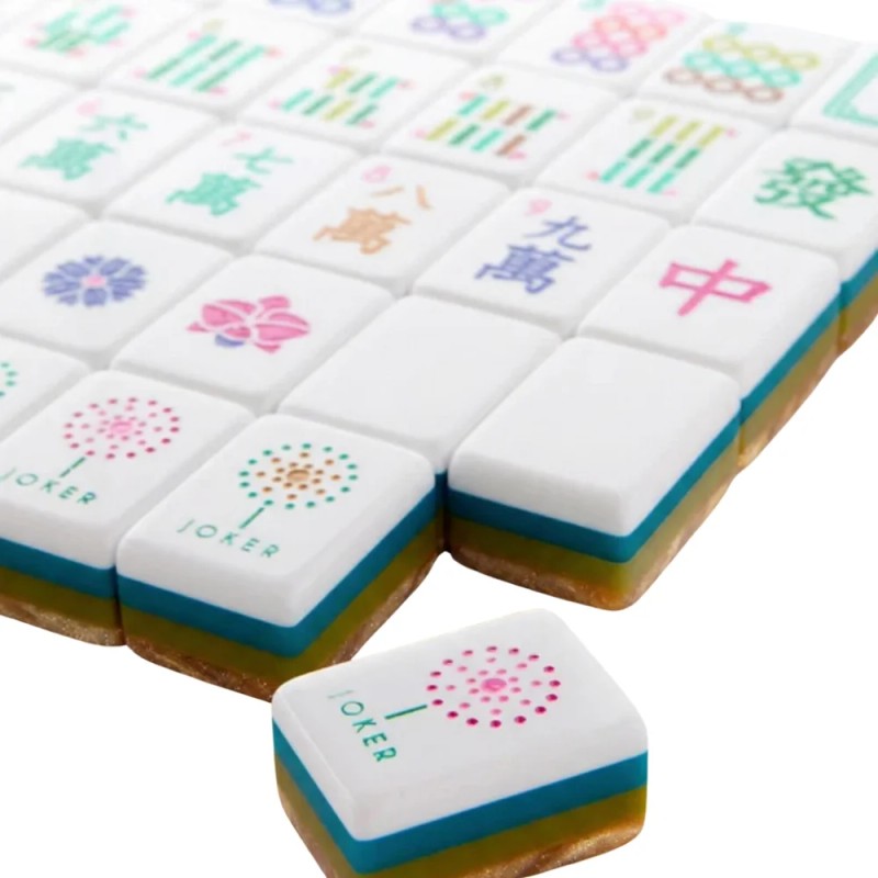 160 Acrylic Mahjong Tiles Rose Red Four-Player Mahjong in Stock