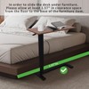 Jphome Computer Table for Couch, Adjustable Overbed Bedside Table with