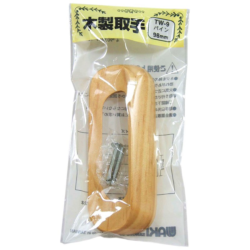 Wake Sangyo TW-009 Wooden Handle Pine 3.8 inches (96 mm)