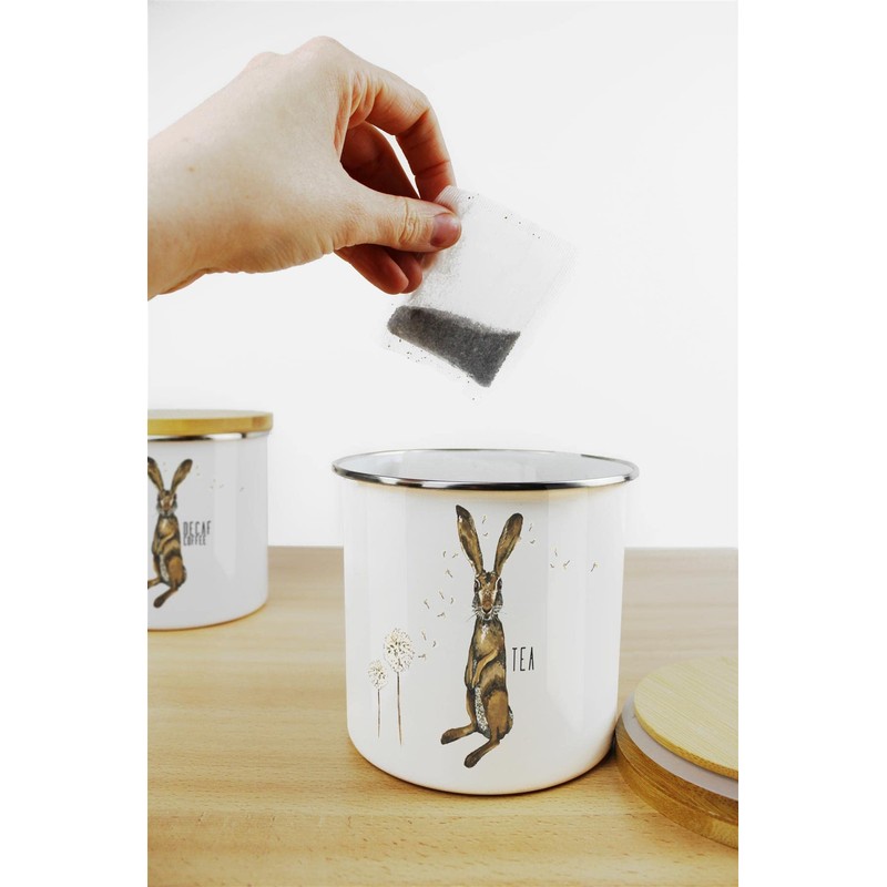 Purely Home Hares and Dandelions Earl Grey Tea Storage Canister