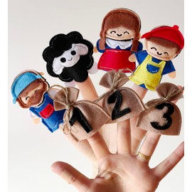 Baa Baa Black Sheep Nursery Rhyme Sing Along Finger Puppet Set
