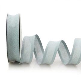Inastri 25/5/5 mm Cotton Bias Binding, Mid Grey