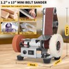 NuoDunco 3-In-1 Mini Belt Sander - Adjustable Speed Electric Grinding