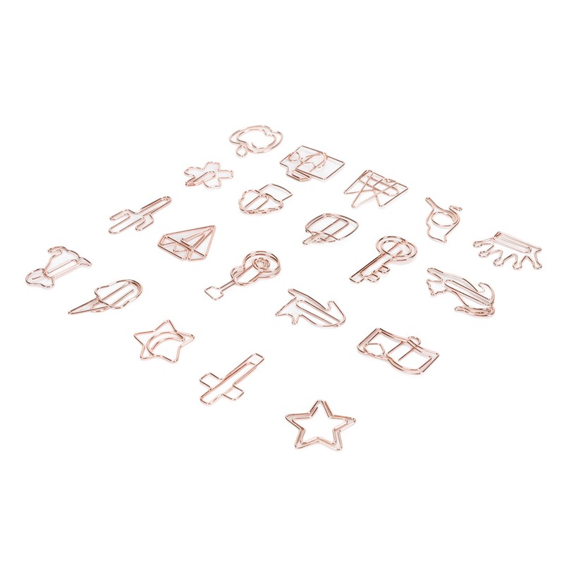 100Pcs Paper Clips Cute Look Note Clip Marking Document Organizing