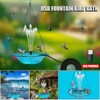 Hanging Bird Bath, Bird Bath Bowl with Fountain USB Powered,