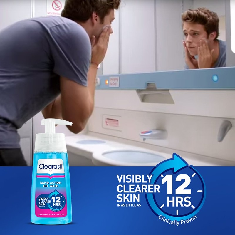 Clearasil Rapid Action Cleanser Acne Face Wash Gel 150ml