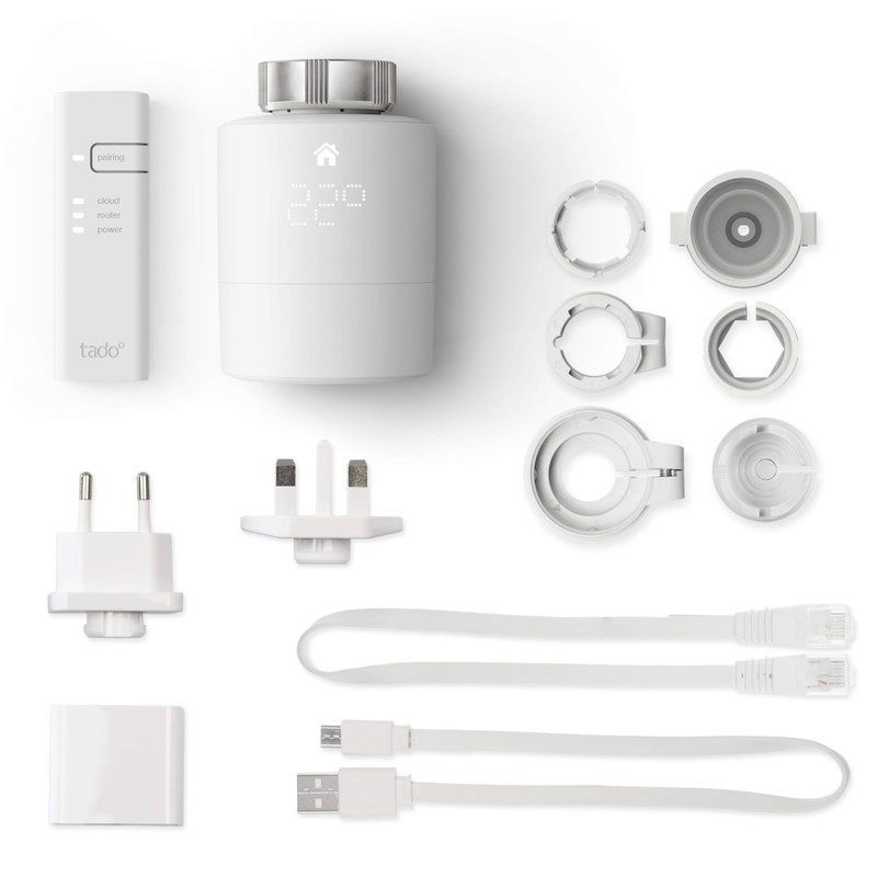 tado smart radiator thermostat, starter kit V3+, smart heating control,