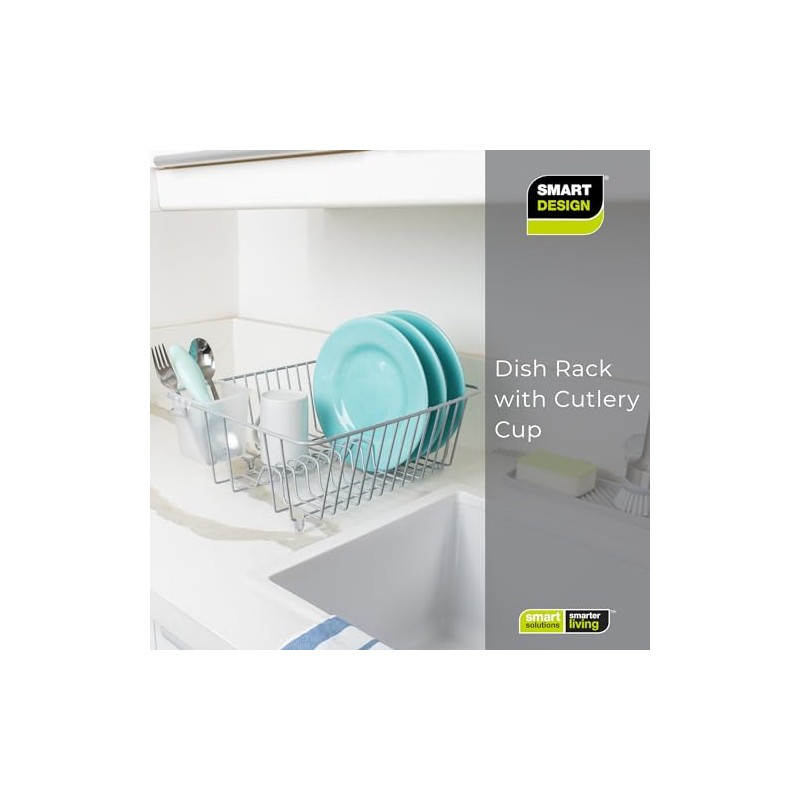 Smart Design Dish Drainer Rack - Small - in Sink