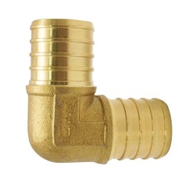 Apollo 1 in Brass PEX-B Barb 90 Degree Elbow Plumbing Fitting Lead Free Crimp Cl