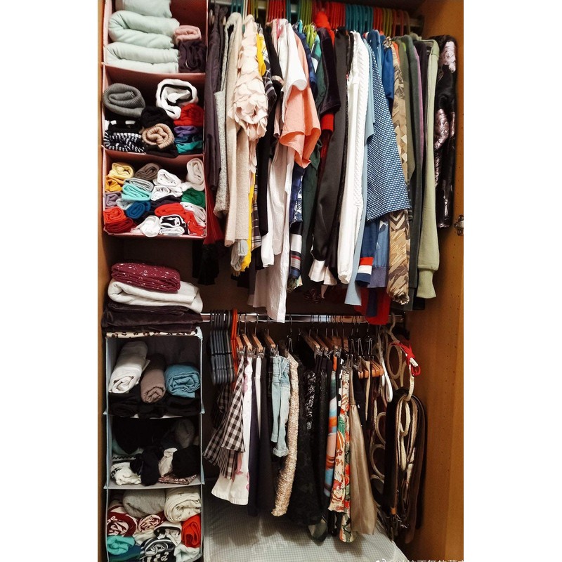 BrilliantJo Hanging Closet Organizer Set for Clothes Sweaters shoes 3