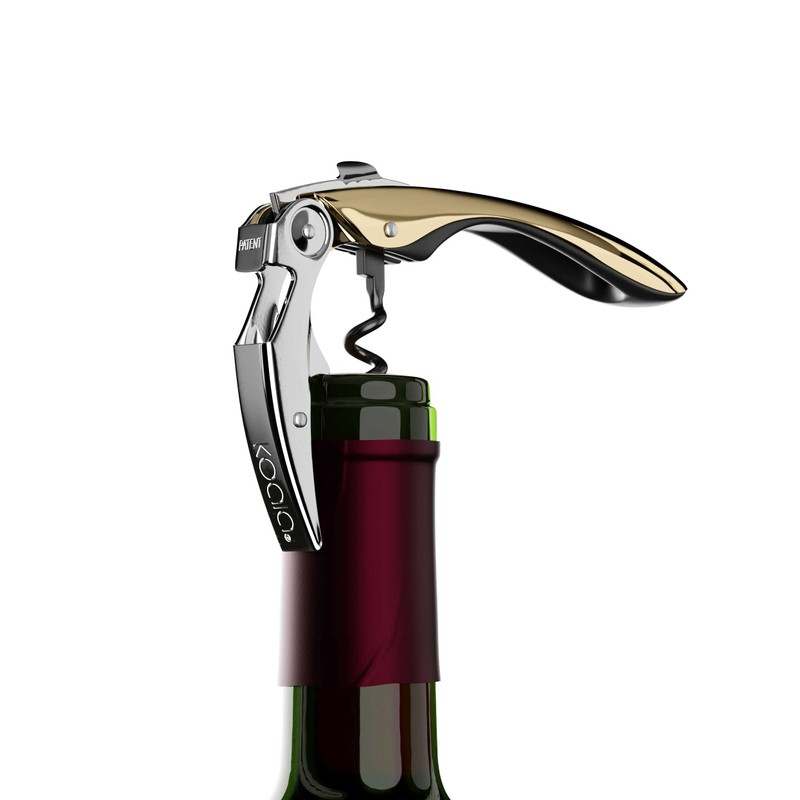 koala 6259dc01 High Tech Two Times Corkscrew, Plastic Stainless Steel