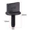 uxcell M4 x 12mm Thumb Screw Bolt Hand Driven Spade